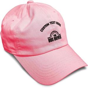 imageSoft Baseball Cap Bus Driver Man Myth Embroidery Others Twill Cotton Dad Hats for Men ampamp WomenCoral Personalized Text Here