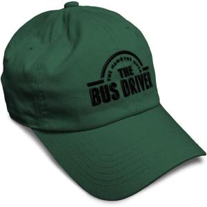 imageSoft Baseball Cap Bus Driver Man Myth Embroidery Others Twill Cotton Dad Hats for Men ampamp WomenForest Green Design Only