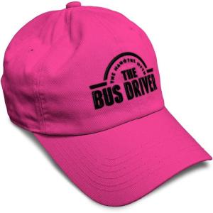 imageSoft Baseball Cap Bus Driver Man Myth Embroidery Others Twill Cotton Dad Hats for Men ampamp WomenHot Pink Design Only