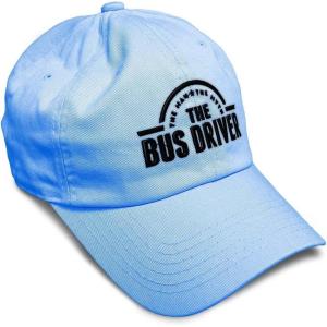 imageSoft Baseball Cap Bus Driver Man Myth Embroidery Others Twill Cotton Dad Hats for Men ampamp WomenLight Blue Design Only