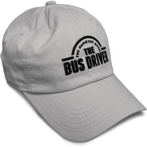 imageSoft Baseball Cap Bus Driver Man Myth Embroidery Others Twill Cotton Dad Hats for Men ampamp WomenLight Grey Design Only