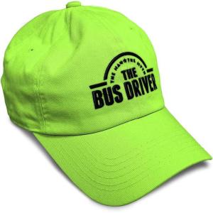 imageSoft Baseball Cap Bus Driver Man Myth Embroidery Others Twill Cotton Dad Hats for Men ampamp WomenLime Design Only