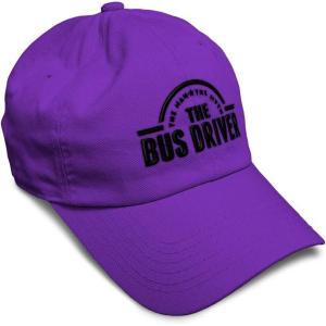 imageSoft Baseball Cap Bus Driver Man Myth Embroidery Others Twill Cotton Dad Hats for Men ampamp WomenPurple Design Only