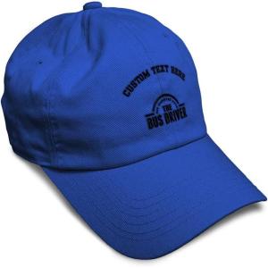 imageSoft Baseball Cap Bus Driver Man Myth Embroidery Others Twill Cotton Dad Hats for Men ampamp WomenRoyal Blue Personalized Text Here