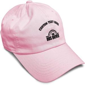 imageSoft Baseball Cap Bus Driver Man Myth Embroidery Others Twill Cotton Dad Hats for Men ampamp WomenSoft Pink Personalized Text Here