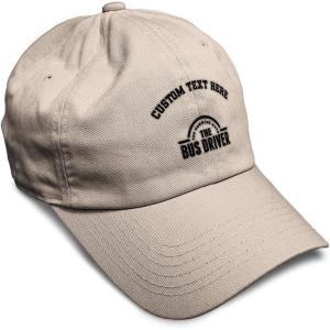 imageSoft Baseball Cap Bus Driver Man Myth Embroidery Others Twill Cotton Dad Hats for Men ampamp WomenStone Personalized Text Here