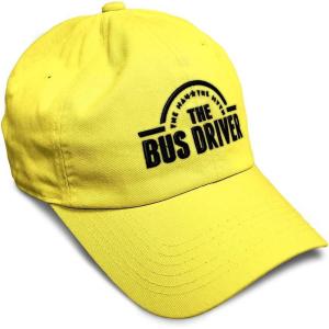 imageSoft Baseball Cap Bus Driver Man Myth Embroidery Others Twill Cotton Dad Hats for Men ampamp WomenYellow Design Only
