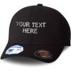imageFlexfit Hats for Men ampamp Women Custom Personalized Text Dad Hats Baseball CapBlack