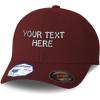 imageFlexfit Hats for Men ampamp Women Custom Personalized Text Dad Hats Baseball CapBurgundy