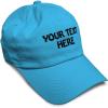 imageSoft Baseball Cap Custom Personalized Text Cotton Dad Hats for Men ampamp WomenAqua