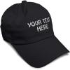 imageSoft Baseball Cap Custom Personalized Text Cotton Dad Hats for Men ampamp WomenBlack