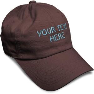imageSoft Baseball Cap Custom Personalized Text Cotton Dad Hats for Men ampamp WomenBrown