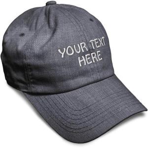 imageSoft Baseball Cap Custom Personalized Text Cotton Dad Hats for Men ampamp WomenDark Denim
