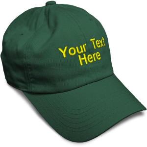 imageSoft Baseball Cap Custom Personalized Text Cotton Dad Hats for Men ampamp WomenForest Green