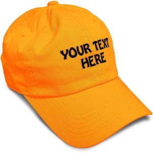 imageSoft Baseball Cap Custom Personalized Text Cotton Dad Hats for Men ampamp WomenOrange