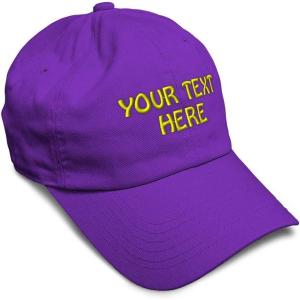 imageSoft Baseball Cap Custom Personalized Text Cotton Dad Hats for Men ampamp WomenPurple