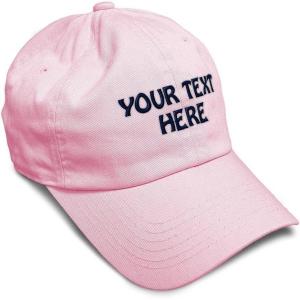 imageSoft Baseball Cap Custom Personalized Text Cotton Dad Hats for Men ampamp WomenSoft Pink