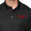 imagePerformance Golf Tees Custom Personalized Text Polyester Short Sleeves Polo Shirts for Men Black X Large