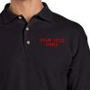 imagePolo Shirts for Men Custom Personalized Text Cotton Short Sleeves Golf TeesBlack