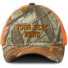 imagePersonalize Your Custom Text On Camo Mesh Trucker Hat Cotton Neon Hunting Baseball Cap Strap Closure Orange Camo