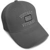 imageSpeedy Pros Baseball Cap Vietnam Veteran F Embroidery Dad Hats for Men ampamp Women Strap ClosureDark Grey