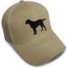 imageCustom Baseball Cap Black Labrador Retriever Lab Embroidery Strap ClosureKhaki