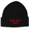 imagePatch Beanie for Men ampamp Women Custom Personalized Text Skull Cap Hats 1 SizeBlack