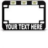 imageSpeedy Pros Custom Text Personlized UsVirginIslands Country Flag Metal Bike License Plate Frame Motorcycle Tag Holder  Black 4 Holes