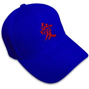 imageBaseball Cap Japanese Love Style 2 Embroidery Foreign Languages Hebrew AcrylicRoyal Blue