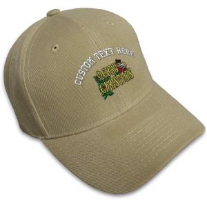 imageCustom Baseball Cap Merry Christmas A Embroidery Dad Hats for Men ampamp WomenKhaki Personalized Text Here