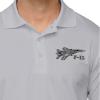imageCustom Performance Golf Tees F15 Aircraft Name Embroidery Polyester Short Sleeves Polo Shirts for Men Navy Design Only Large