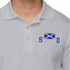 imagePerformance Golf Tees Scotland Country Flag Scottish Embroidery Polyester Short Sleeves Polo Shirts for Men Navy X Large