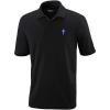 imagePerformance Golf Tees Blue Chaplain Cross Embroidery Polyester Short Sleeves Polo Shirts for Men Black Design Only 2X Large
