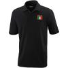 imagePerformance Golf Tees Italy Flag Embroidery Polyester Short Sleeves Polo Shirts for Men Black 2X Large