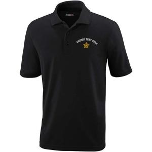 imageCustom Polo Performance Shirt Constable Police B Embroidery Design Polyester Golf Shirt for Men Black Medium Personalized Text Here