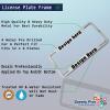 imageSpeedy Pros USN Aircraft Carrier Veteran USS ShangriLa Cva38 Zinc Metal License Plate Frame Car Auto Tag Holder  Chrome 4 Holes