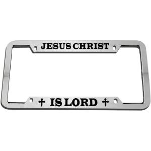 imageSpeedy Pros is Lord Christ Religious Zinc Metal License Plate Frame Car Auto Tag Holder  Chrome 4 Holes