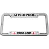 imageSpeedy Pros Liverpool England Zinc Metal License Plate Frame Car Auto Tag Holder  Chrome 4 Holes