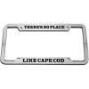 imageTheres No Place Like Cape Cod Style 2 Zinc Metal License Plate Frame Car Auto Tag Holder  Chrome 4 Holes