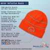 imageCustom Reflective Beanie Fire Fighter Rescue Logo Embroidery AcrylicNeon Orange
