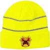 imageCustom Reflective Beanie Fire Fighter Rescue Logo Embroidery AcrylicNeon Yellow