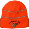 imageCustom Reflective Beanie Hunting Logo Embroidery AcrylicNeon Orange