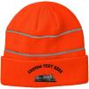 imageCustom Reflective Beanie Train D60 Embroidery AcrylicNeon Orange
