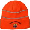 imageCustom Reflective Beanie EMT Paramedic B Embroidery AcrylicNeon Orange