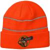 imageCustom Reflective Beanie Hunting Logo Embroidery AcrylicNeon Orange