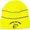 imageCustom Reflective Beanie Oil Rig Drilling A Embroidery Acrylic High Visibility Running Gear Skull Cap for Men ampamp Women Neon Yellow Personalized Text Here