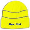 imageReflective Beanie for Men ampamp Women New York Empire State Proud Acrylic 1 SizeNeon Yellow