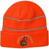 imageReflective Beanie for Men ampamp Women Squirrel Whisperer Embroidery Acrylic High Visibility Running Gear Skull Cap Neon Orange 1 Size