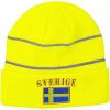 imageReflective Beanie for Men ampamp Women Sweden Sverige Flag Embroidery Acrylic 1 SizeNeon Yellow