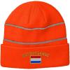 imageSpeedy Pros Reflective Beanie for Men ampamp Women Netherlands Flag Embroidery Acrylic 1 SizeNeon Orange
